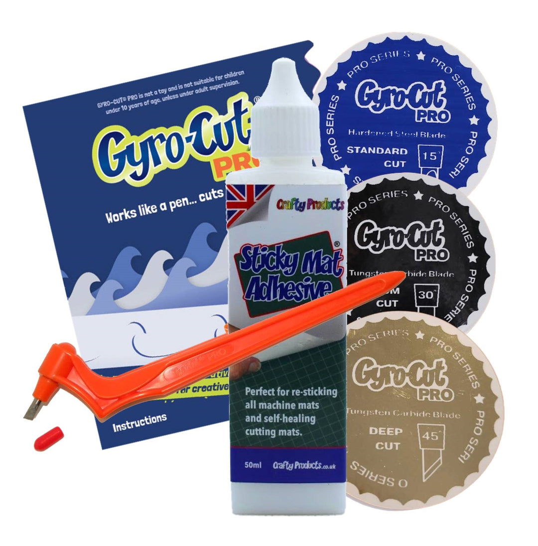 Gyro Cut PRO Tool Including All 3 Blades and SMA Standard Medium a Crafty Products Ltd