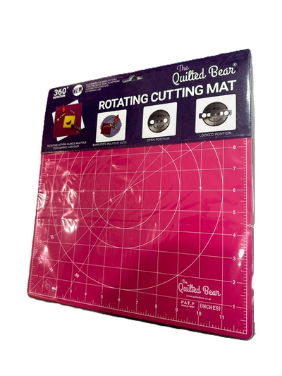 Pink Rotating Self Healing Cutting Mat 12" x 12" Square