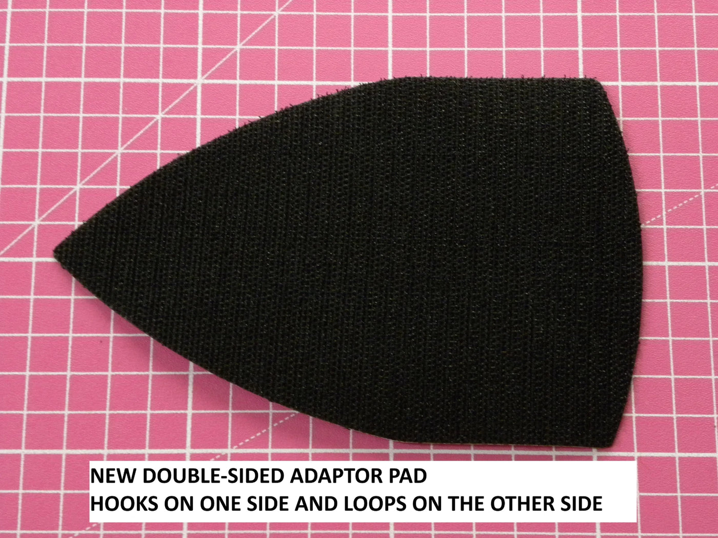 1 x Hook and Loop ADAPTOR PAD with hooks one side and loops on the other
