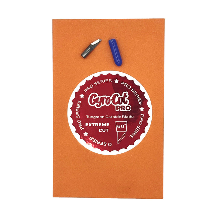 Gyro-Cut PRO Craft Cutting Tool - 45 Degree Deep Cut Blade For Papercraft, Stencils & Leather