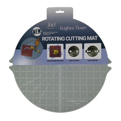 Grey 14″ x 14″ Circular Rotating Cutting Mat