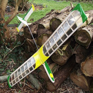 New Hiesbok GINO Model Glider Kit for free flight or radio control, with built-up wing