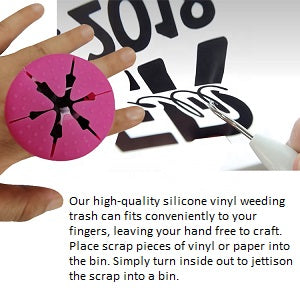 Vinyl and paper weeding scrap collector, fits to fingers, comfortable and convenient.